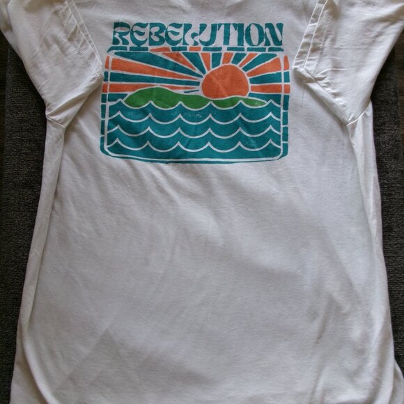 Rebelution Rising Sun Ocean Beach Reggae T-Shirt Mens S/S Sz XL - New - Picture 5 of 5
